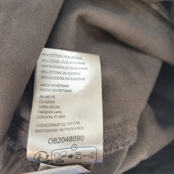 Pilcro The Wanderer Utility Pants Women 24 Brown Tapered High Rise - Picture 6 of 11